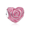 Jewelry Accessories Bracelet Metal Beaded With Love Painting Oil Exquisite Rose Totem Pattern Electroplating