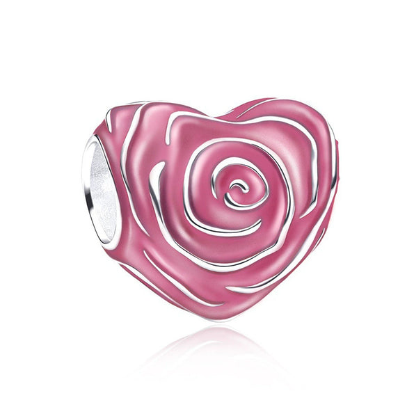 Jewelry Accessories Bracelet Metal Beaded With Love Painting Oil Exquisite Rose Totem Pattern Electroplating