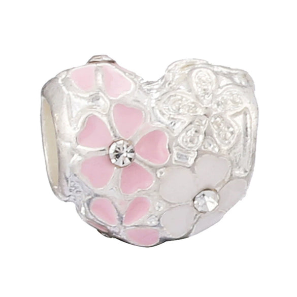 Jewelry Accessories Bracelet Metal Beaded With Love Painting Oil Exquisite Rose Totem Pattern Electroplating