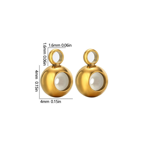 Jewelry Accessories Bracelet Necklace Made Of 18K Real Gold And Stainless Steel With Round Silicone Nonslip Adjustable Positioning Beads Electroplated And Handmade