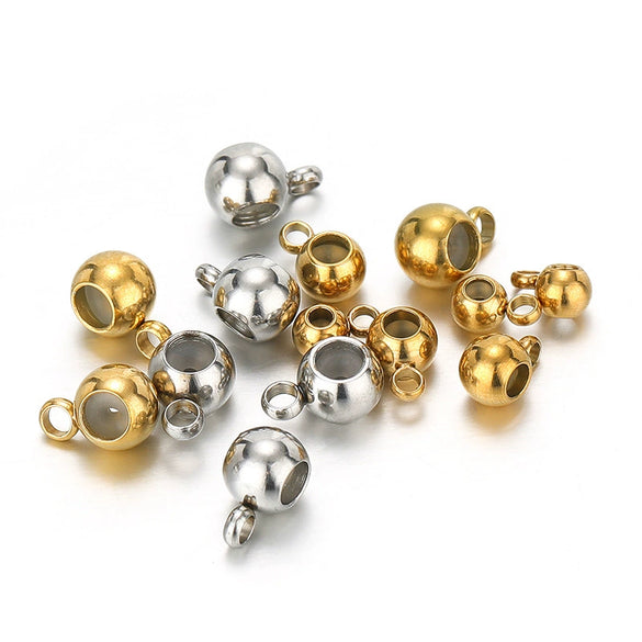 Jewelry Accessories Bracelet Necklace Made Of 18K Real Gold And Stainless Steel With Round Silicone Nonslip Adjustable Positioning Beads Electroplated And Handmade