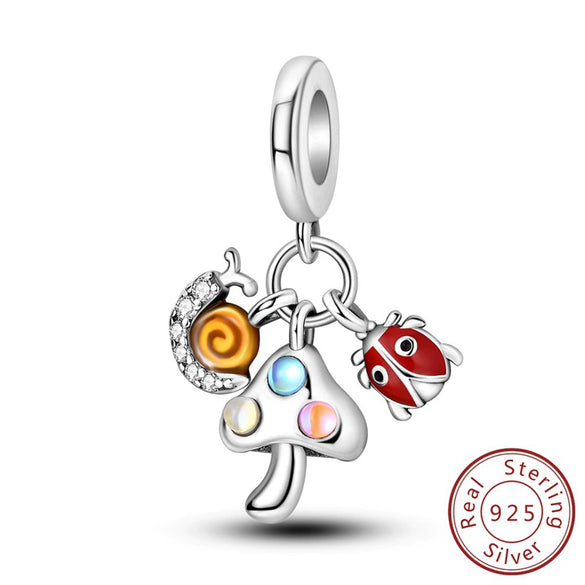 Jewelry Accessories Bracelet Necklace S925 Silver Tulip Pendant With Dripping Oil Treatment