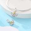 Jewelry Accessories Bracelet 925 Silver Cupronickel Plated Lucky Football Hanging Beads Dripping Oil Design