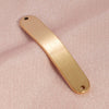 Jewelry Accessories Brushed Stainless Steel Curved Strip Geometric Connector Pendant