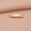Jewelry Accessories Brushed Stainless Steel Curved Strip Geometric Connector Pendant