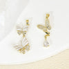 Jewelry Accessories Butterfly Pendant Earrings Necklace Copper Electroplated Micropaved Zircon Animals Zodiac Cartoon Style