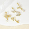 Jewelry Accessories Butterfly Pendant Earrings Necklace Copper Electroplated Micropaved Zircon Animals Zodiac Cartoon Style