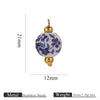 Jewelry Accessories Ceramic Pendant Stainless Steel Handmade Totem Curved Needle Earrings