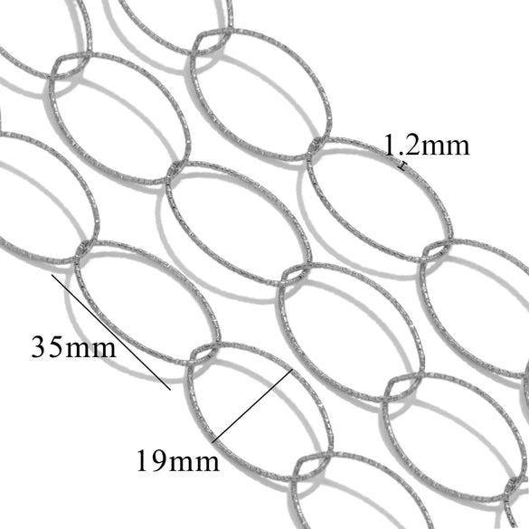 Jewelry Accessories Chain Stainless Steel Handmade Electroplated 18K Real Gold