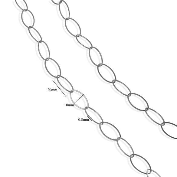 Jewelry Accessories Chain Stainless Steel Handmade Electroplated 18K Real Gold