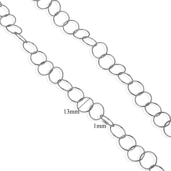 Jewelry Accessories Chain Stainless Steel Handmade Electroplated 18K Real Gold