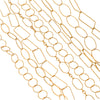 Jewelry Accessories Chain Stainless Steel Handmade Electroplated 18K Real Gold