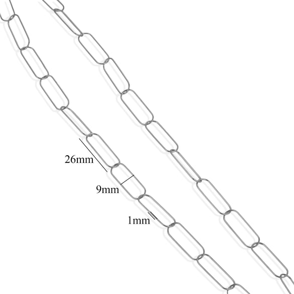 Jewelry Accessories Chain Stainless Steel Handmade Electroplated 18K Real Gold