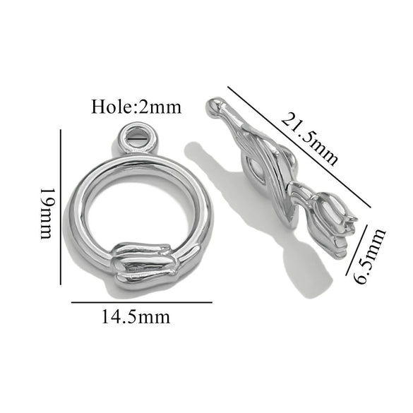 Jewelry Accessories Connection Buckle Stainless Steel Electroplating Gold Finishing