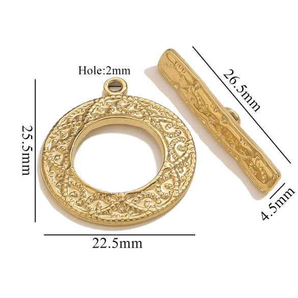 Jewelry Accessories Connection Buckle Stainless Steel Electroplating Gold Finishing