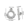 Jewelry Accessories Connection Buckle Stainless Steel Electroplating Gold Finishing