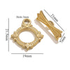 Jewelry Accessories Connection Buckle Stainless Steel Electroplating Gold Finishing