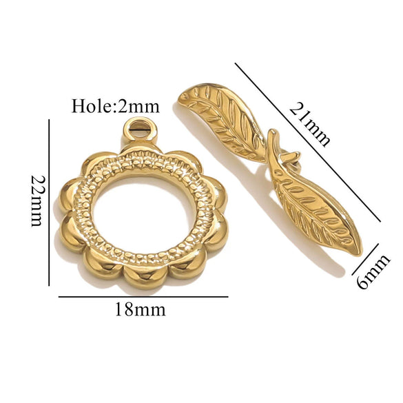 Jewelry Accessories Connection Buckle Stainless Steel Electroplating Gold Finishing