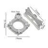 Jewelry Accessories Connection Buckle Stainless Steel Electroplating Gold Finishing