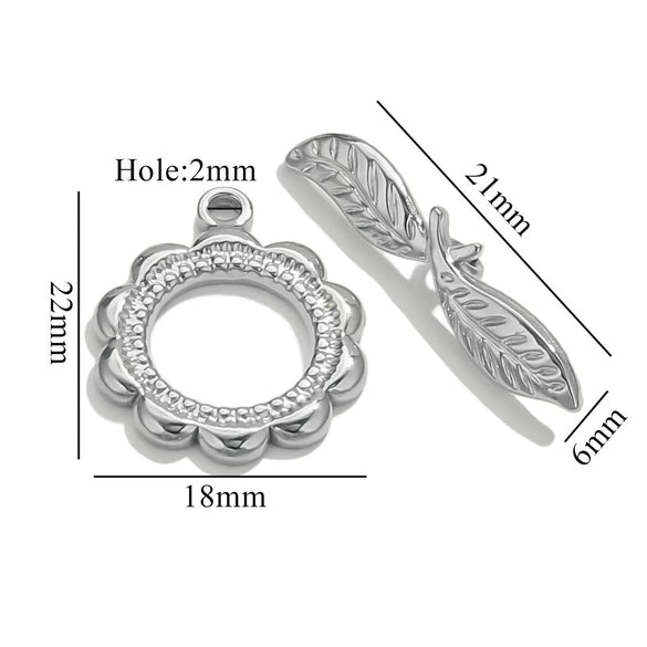 Jewelry Accessories Connection Buckle Stainless Steel Electroplating Gold Finishing