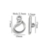 Jewelry Accessories Connection Buckle Stainless Steel Electroplating Gold Finishing