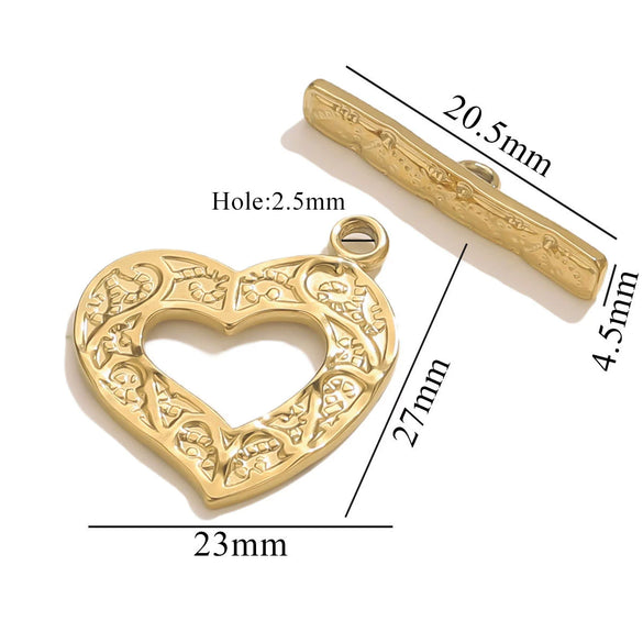 Jewelry Accessories Connection Buckle Stainless Steel Electroplating Gold Finishing