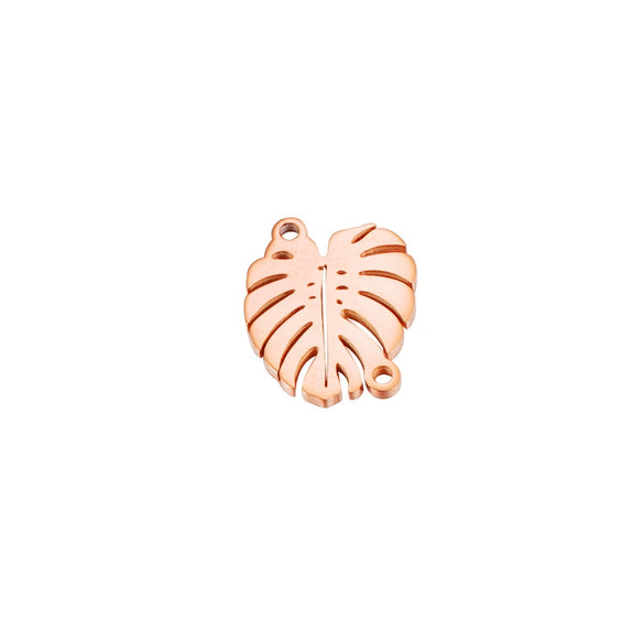 Jewelry Accessories Connector Stainless Steel Leaves Fine Polishing