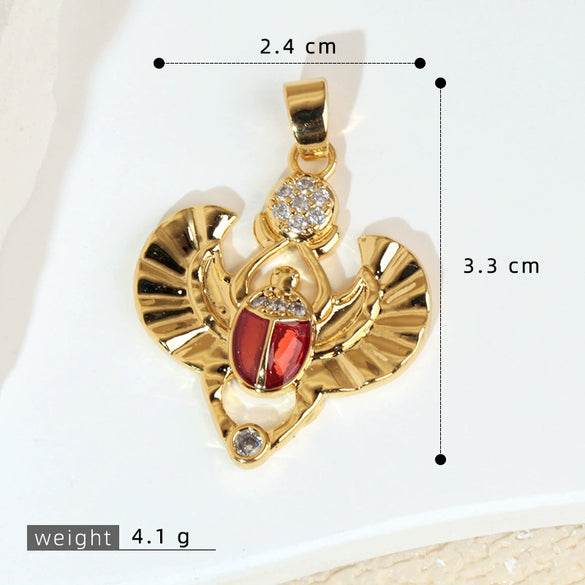 Jewelry Accessories Copper Animal Zodiac Cartoon Style Electroplating Pendant Necklace Earrings Bracelet Diy Material