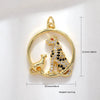 Jewelry Accessories Copper Animal Zodiac Pendant Necklace With Electroplating