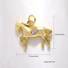Jewelry Accessories Copper Animal Zodiac Pendant Necklace With Electroplating