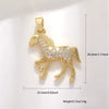 Jewelry Accessories Copper Animal Zodiac Pendant Necklace With Electroplating