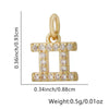 Jewelry Accessories Copper Constellation Small Pendant Charm Earrings Diy Bracelet Necklace With Zirconia