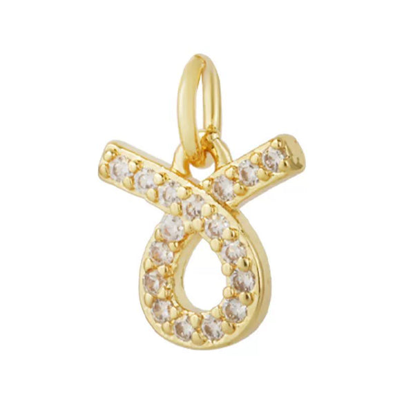 Jewelry Accessories Copper Constellation Small Pendant Charm Earrings Diy Bracelet Necklace With Zirconia