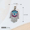 Jewelry Accessories Copper Devil's Eye Palm Pendant Necklace Electroplating