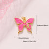 Jewelry Accessories Copper Drop Oil Butterfly Ribbon Pendant