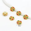 Jewelry Accessories Copper Electroplated Micro Inlaid Zircon Torus