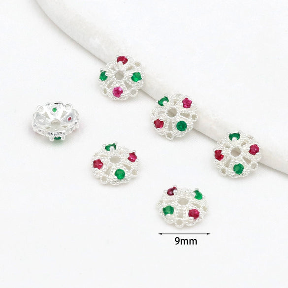 Jewelry Accessories Copper Electroplated Micro Inlaid Zircon Torus