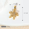 Jewelry Accessories Copper Electroplated Starfish Fivepointed Star Animal Style Necklace Pendant For Women