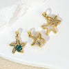Jewelry Accessories Copper Electroplated Starfish Fivepointed Star Animal Style Necklace Pendant For Women