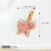 Jewelry Accessories Copper Electroplated Starfish Fivepointed Star Animal Style Necklace Pendant For Women