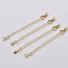 Jewelry Accessories Copper Geometric Electroplated Pearl Chain Bracelet Necklace With Lobster Clasp