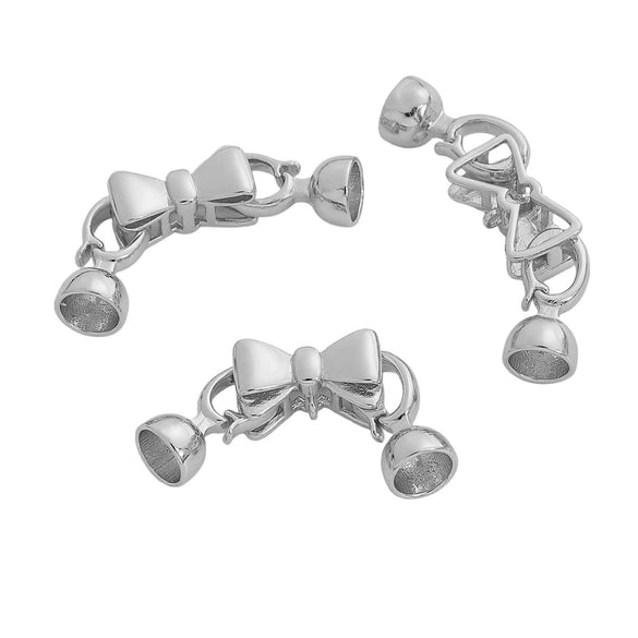 Jewelry Accessories Copper Goldplated Round Bow Tie With Universal Pearl Buckle Electroplating Handmade