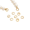 Jewelry Accessories Copper Goldplated Round Bow Tie With Universal Pearl Buckle Electroplating Handmade