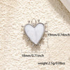 Jewelry Accessories Copper Heart Shape Pendant With Oil Drop Enamel And Leopard Love Design Electroplated