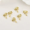 Jewelry Accessories Copper 14K Goldplated Oceanthemed Shell Starfish Coconut Tree Zircon Inlaid Diy Handmade