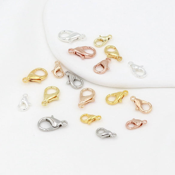 Jewelry Accessories Copper Lobster Buckle With 18K Gold Electroplating