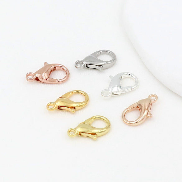 Jewelry Accessories Copper Lobster Buckle With 18K Gold Electroplating