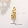 Jewelry Accessories Copper Pendant With Gesture Antler Pattern And Genuine Gold Colorpreserving Treatment