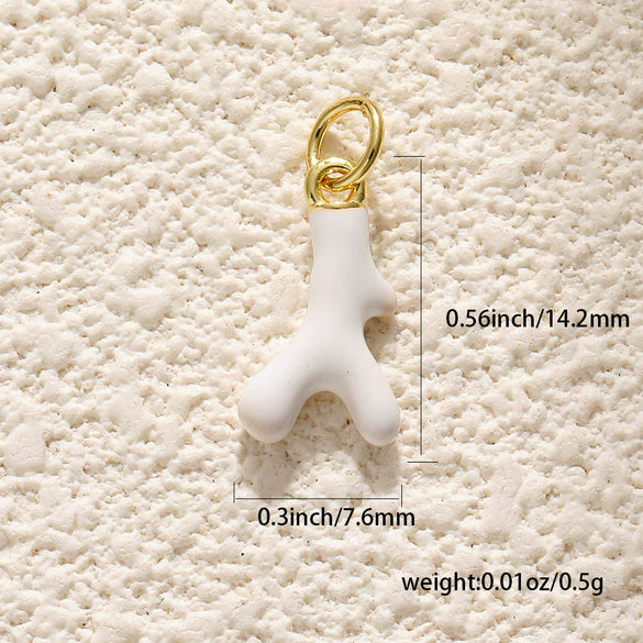 Jewelry Accessories Copper Pendant With Gesture Antler Pattern And Genuine Gold Colorpreserving Treatment