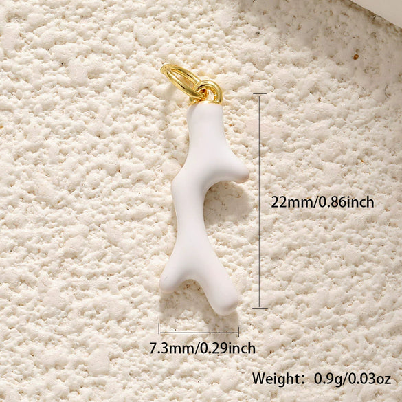 Jewelry Accessories Copper Pendant With Gesture Antler Pattern And Genuine Gold Colorpreserving Treatment